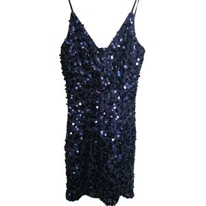 Altre'd state Anthropologie navy sequin party dress NWT small
